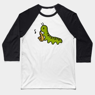 Caterpillar Playing The Saxophone Baseball T-Shirt